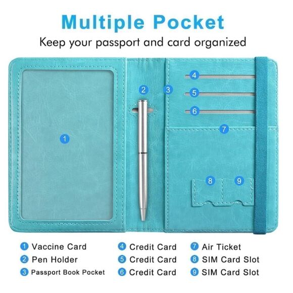 Leather Passport Cover  - Picture 3 of 5